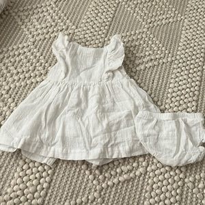 Boutique Baby Girl White Dress